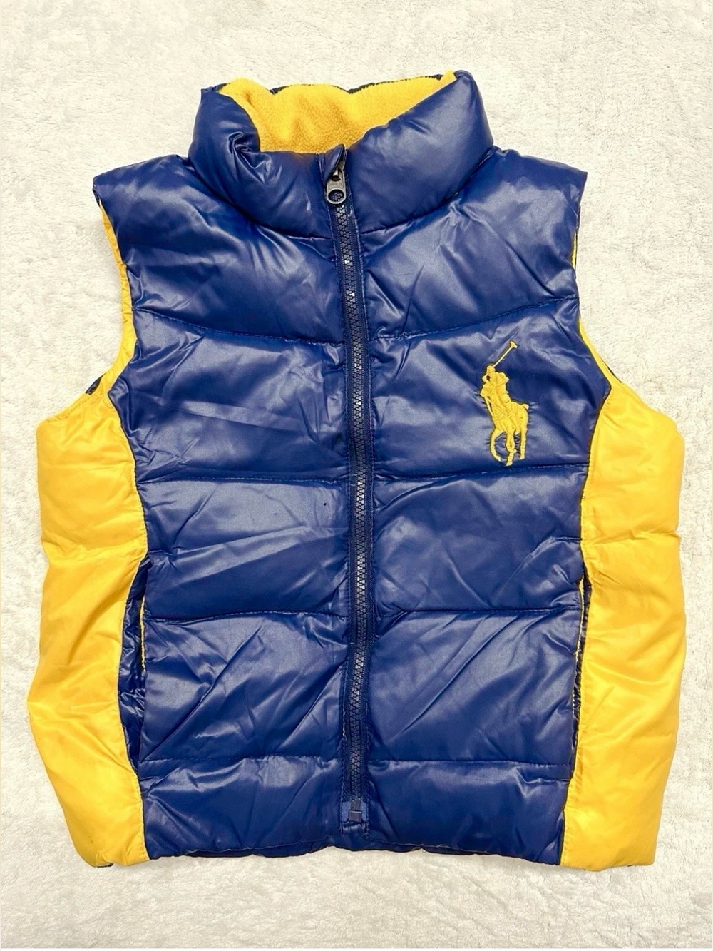 POLO By RALPH LAUREN Boys Down Vest Very Light Size 4T Years Excellent Condition